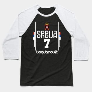 Bogdan Bogdanovic Retro Serbia Euro Basketball Fan Art Baseball T-Shirt